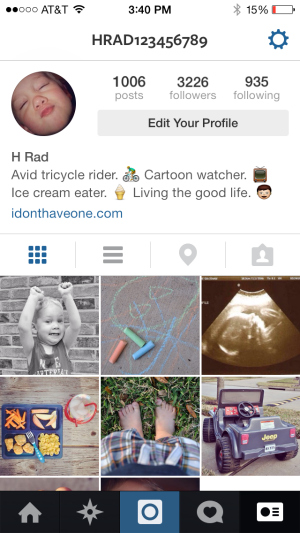 Toddler Instagram Profile