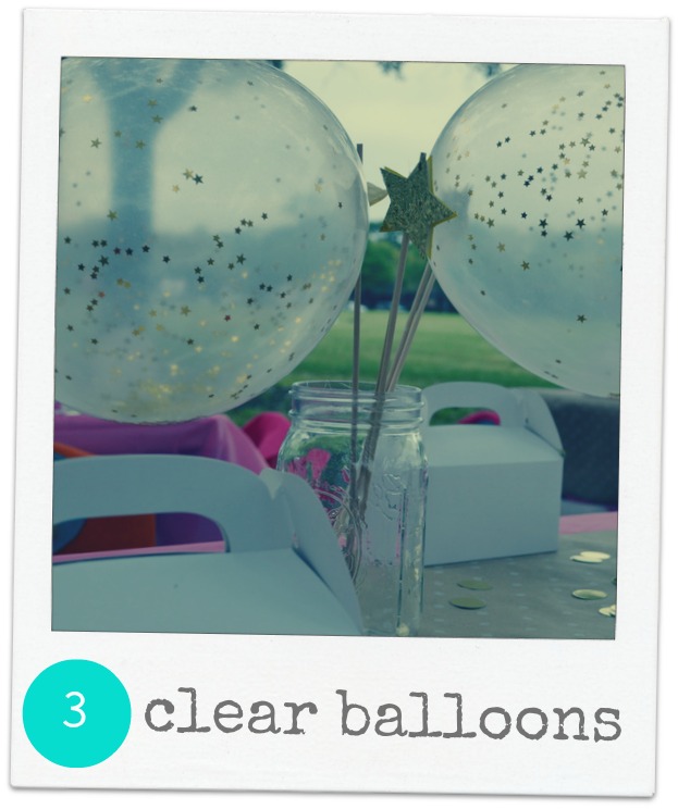 clear balloons