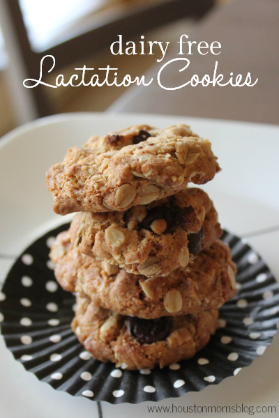 Dairy Free Lactation Cookies. A photograph of a pile of cookies. www.houstonmomsblog.com.