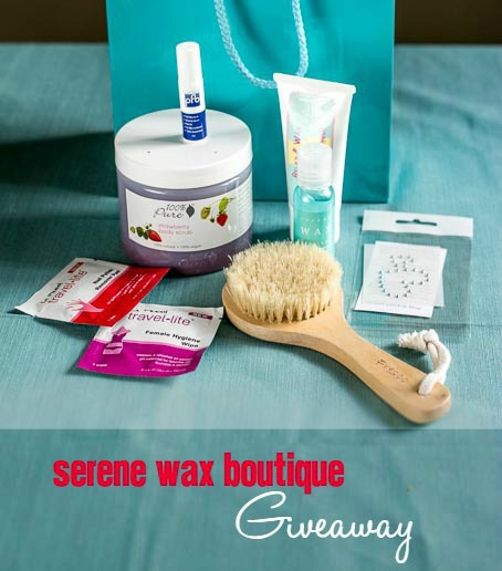 serene wax boutique giveaway pin