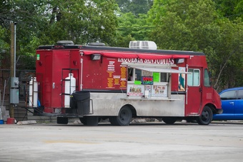 A food truck.