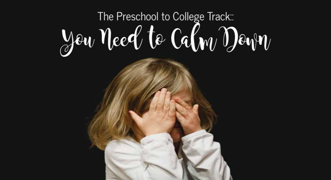 The Preschool to College Track:: You Need to Calm Down