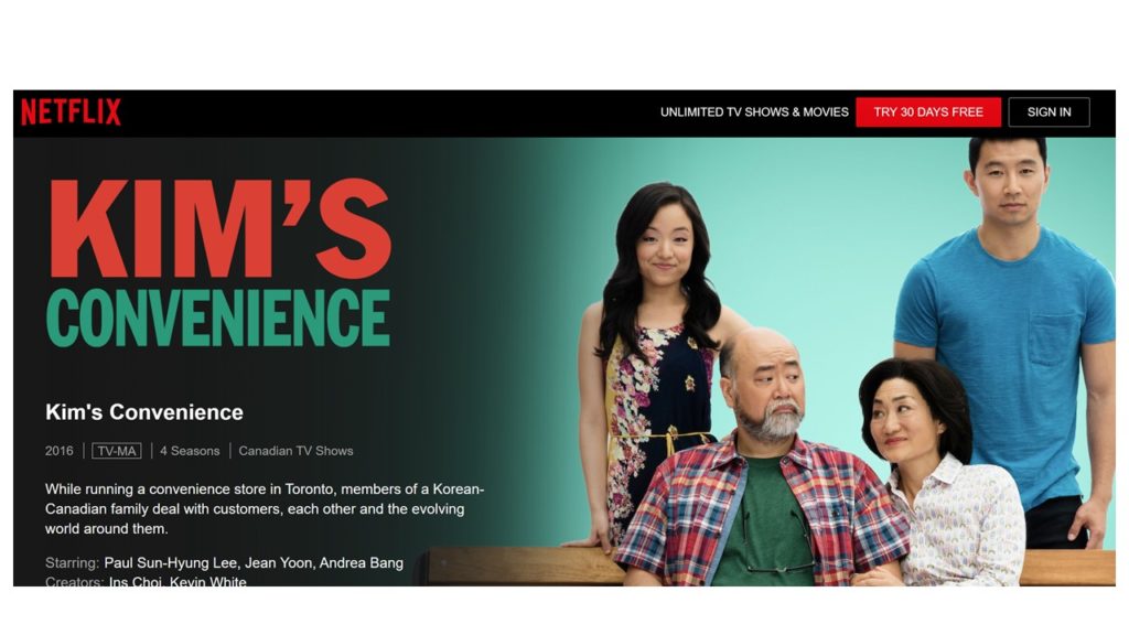 Kim's Convenience on Netflix