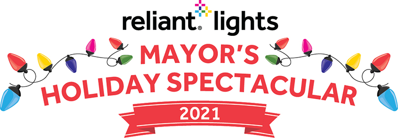 Mayor's Holiday Spectacular 2021. Logo: Reliant.