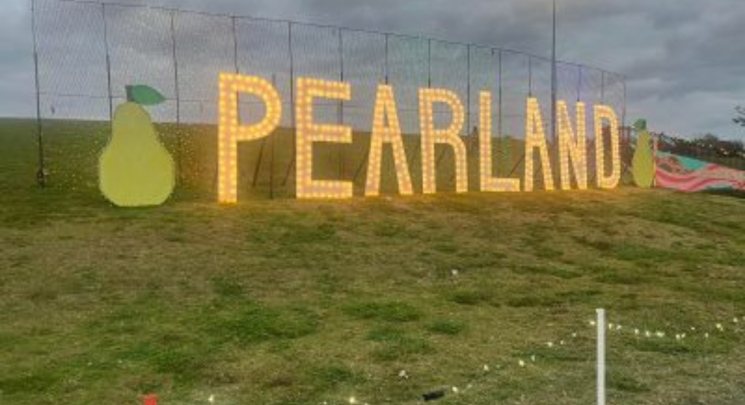 light up sign of Pearland