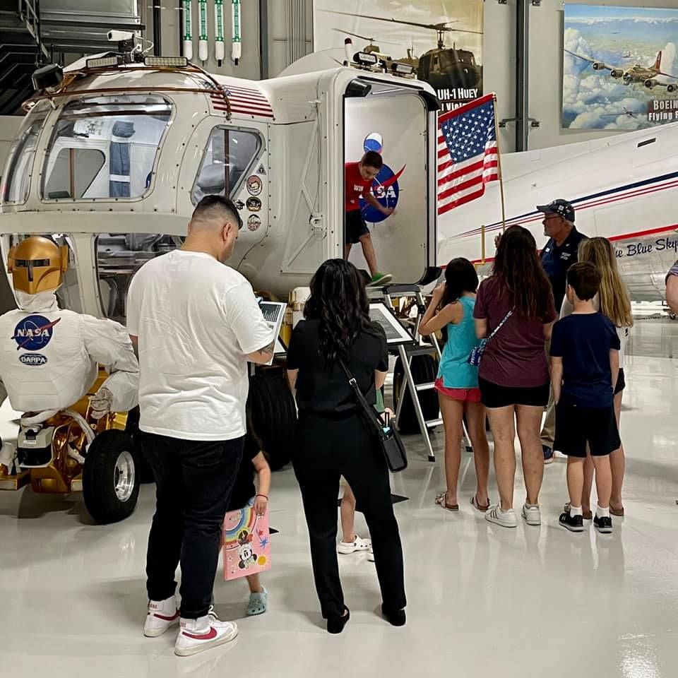 group takes a NASA Rover Tour