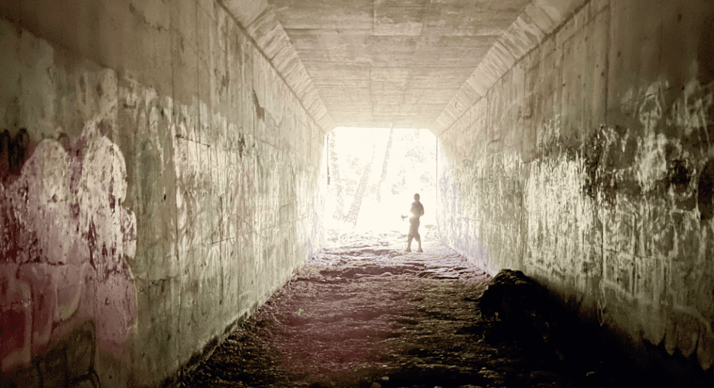stepping out of survival mode- light at the end of a tunnel 