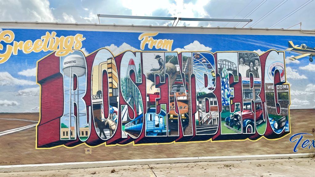 Rosenberg, Texas city sign