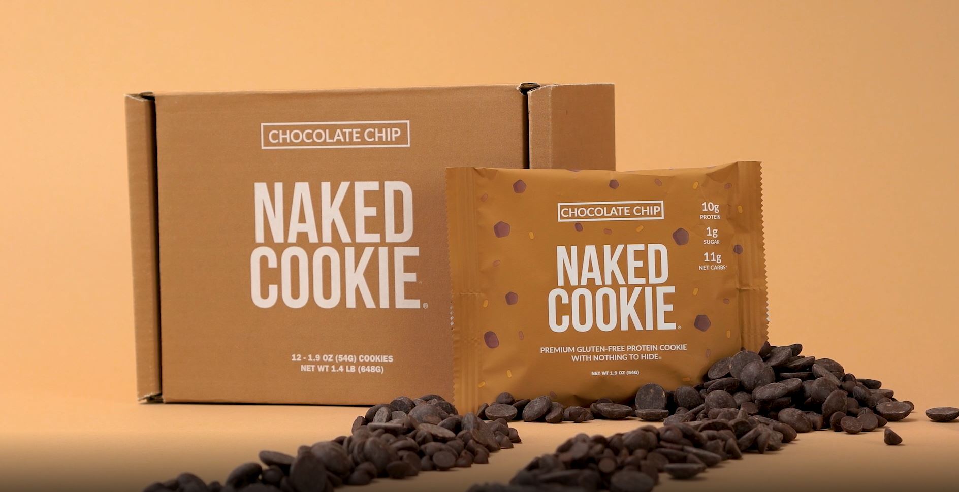 Naked cookie packaging